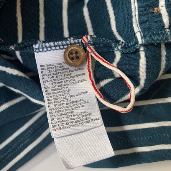 The North Face Teal Striped Top Size Small - Picture 5 of 10